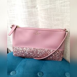 Kate Spade Pink Glitter Crossbody Bag